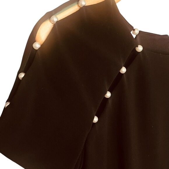 Joseph Ribkoff Pearl Shoulder Sheath Knee-Length Dress - Picture 8 of 11